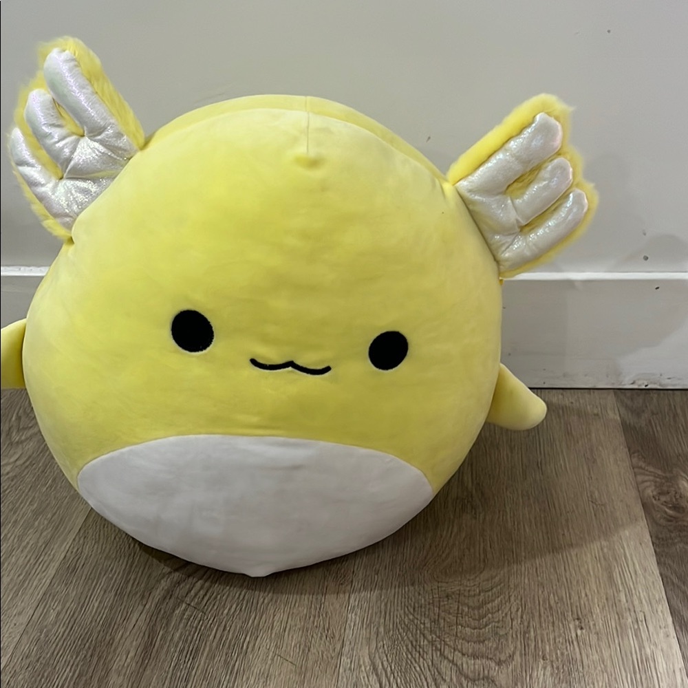 Yellow axolotl squishmallow